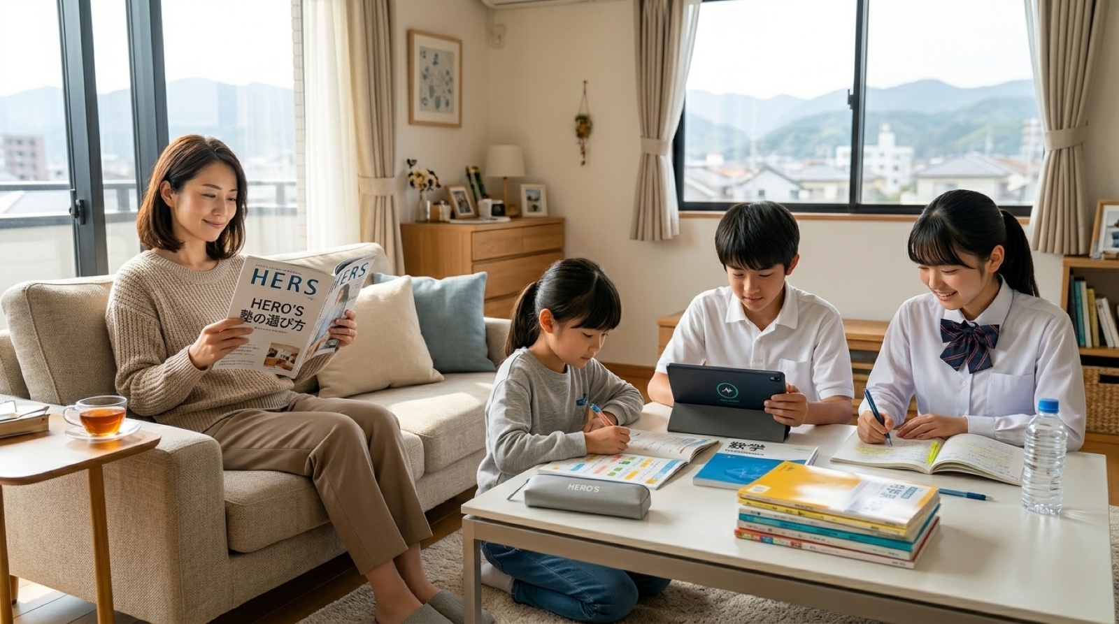 保護者と子どもたち